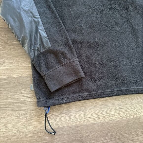 Vintage Polo Ralph Lauren Tech Jacket Black Fleece Crest Zip Mens XL Gorpcore - Picture 7 of 10